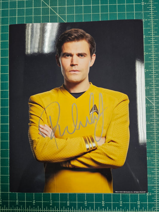 Paul Wesley - Kirk 8in x 10in AUTOGRAPH Photo Silver-Sharpie