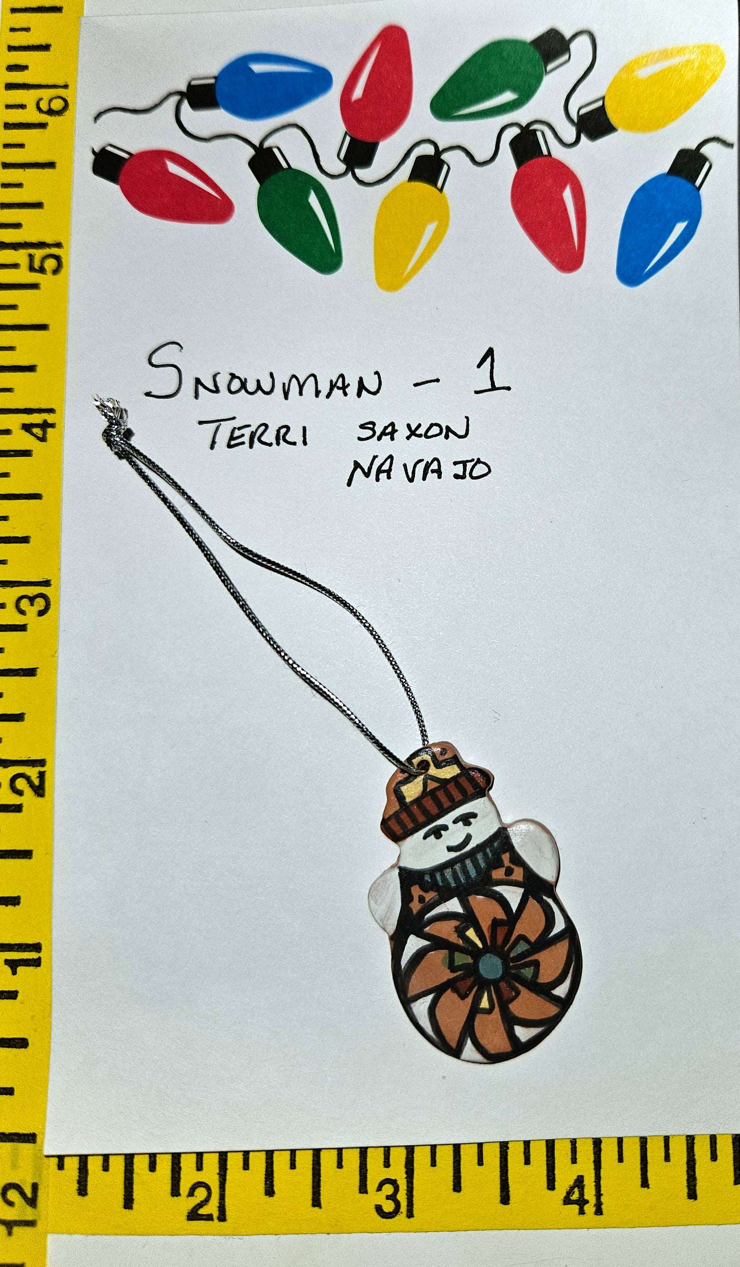 Christmas Snowman - Ornament Snowman-1 Navajo