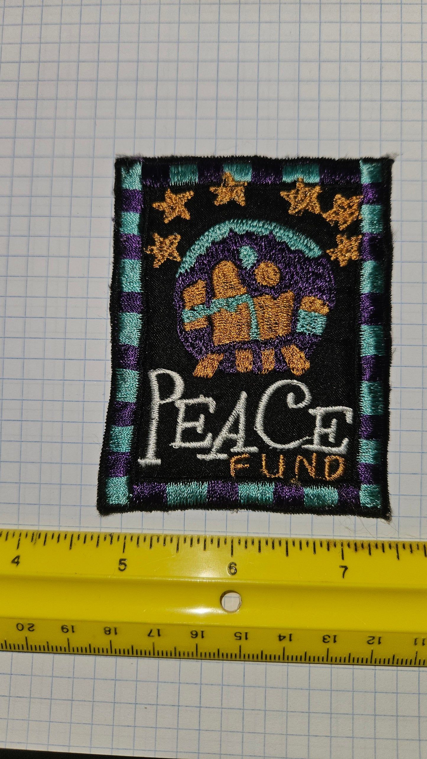 Adrain Paul Peace Fund (HIGHLANDER) Embroidered Patch, NEW 2.75in x 3.5inch