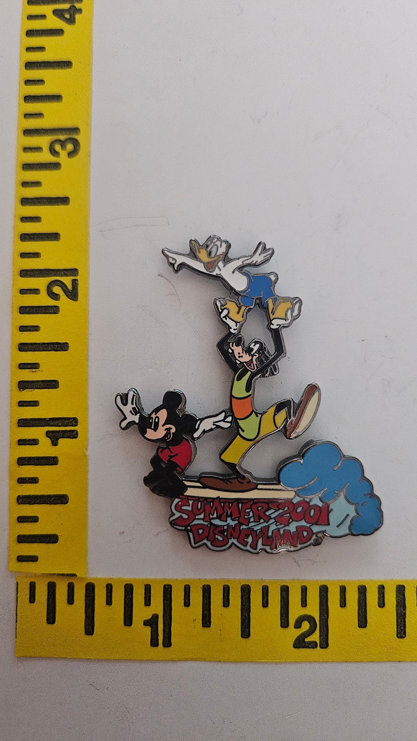 Disneyland Disneyana Limited Edition 2001 Summer Pin Mickey Donald Goofy LOOK