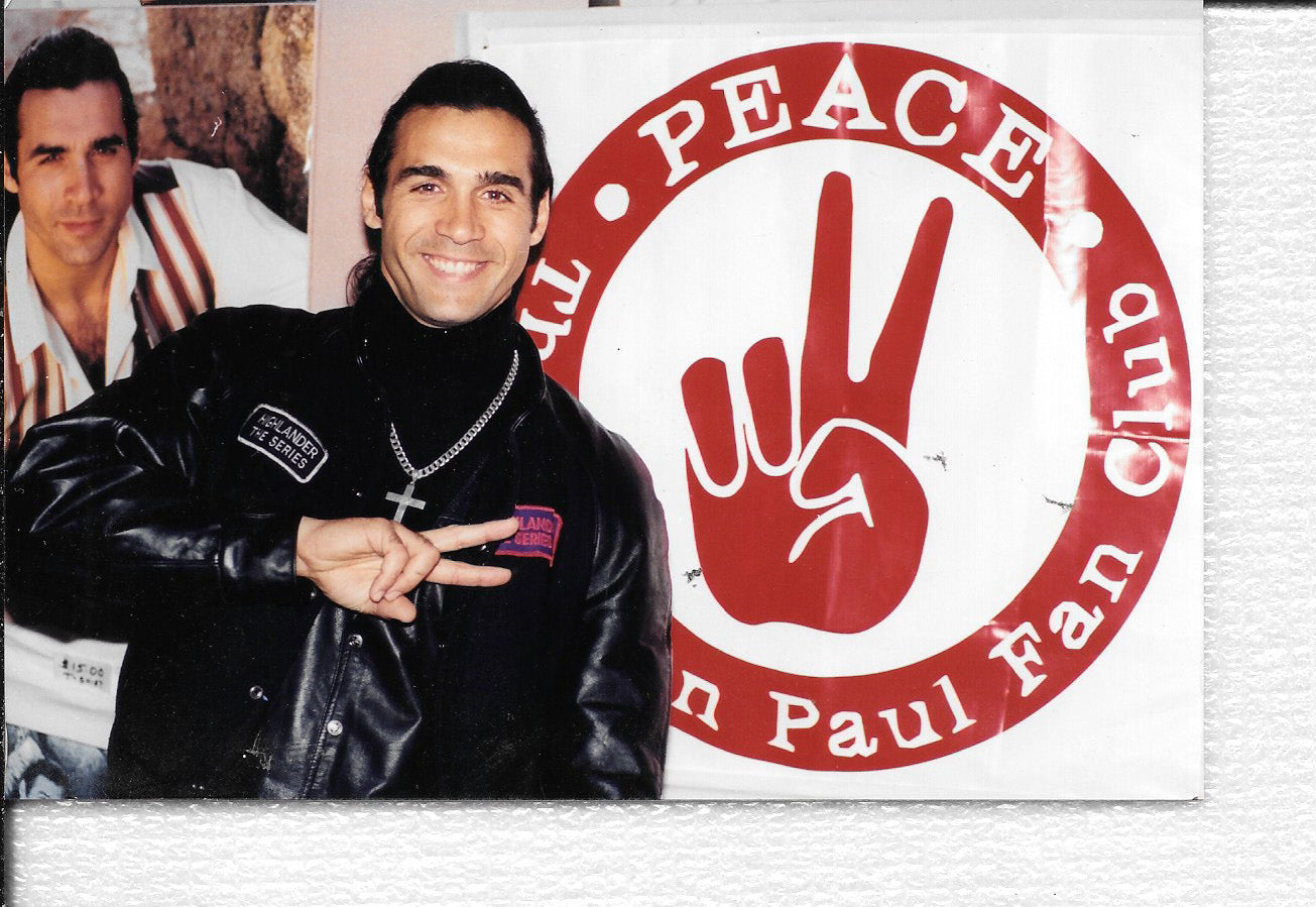 Adrain Paul AUTOGRAPH "Images Book" blue-pen Highlander + Photos