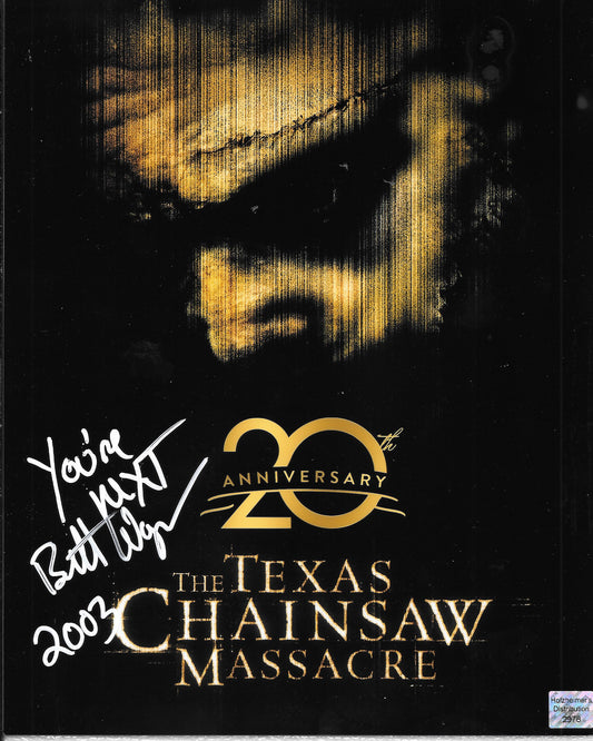 Brett Wagner 8in x 10in AUTOGRAPH Photo with a quote - white-paint-sharpie