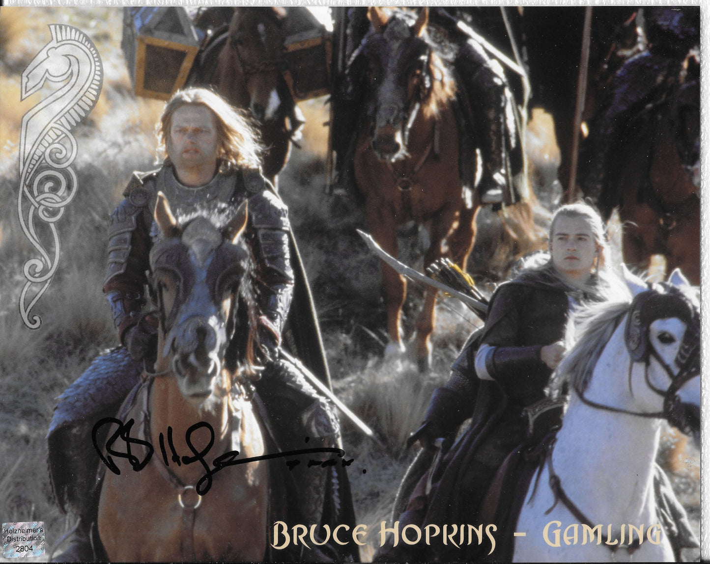 Bruce Hopkins - Gamling 8in x 10in AUTOGRAPH Photo Black-Sharpie #2