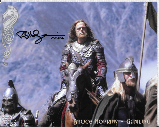 Bruce Hopkins - Gamling 8in x 10in AUTOGRAPH Photo Black-Sharpie