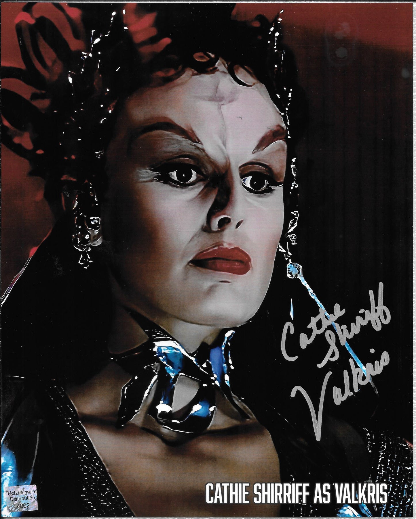 Cathie Shirriff (Valkris) 8inchx10inch AUTOGRAPH photo ST-WOK Silver-sharpie