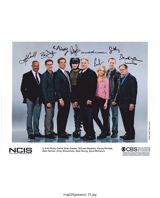 NCIS Cast 2 8inchx10inch Pre-print AUTOGRAPH photo (Copy)