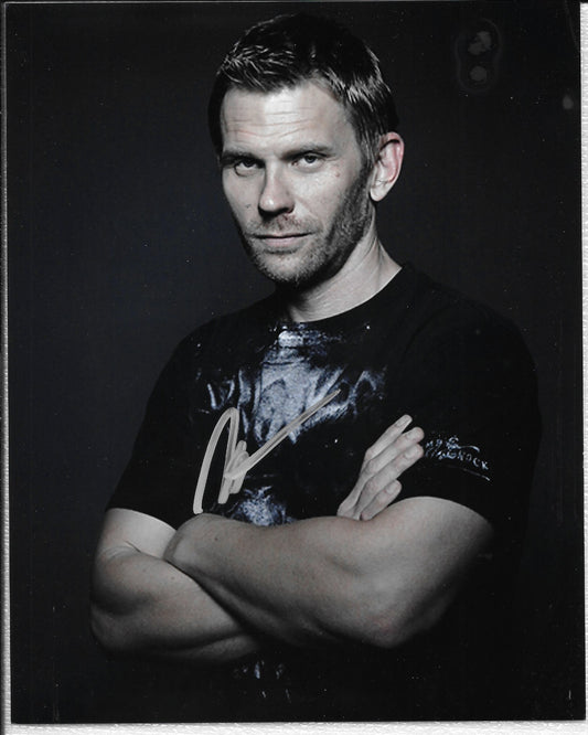 Mark Pellegrino 8in x 10in AUTOGRAPH Photo Silver-Sharpie