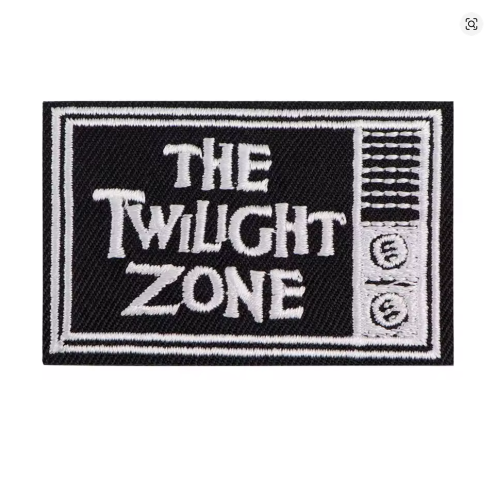 The Twllight Zone Tv Screen 2.5in x 1.75 in Iron-on Patch NEW