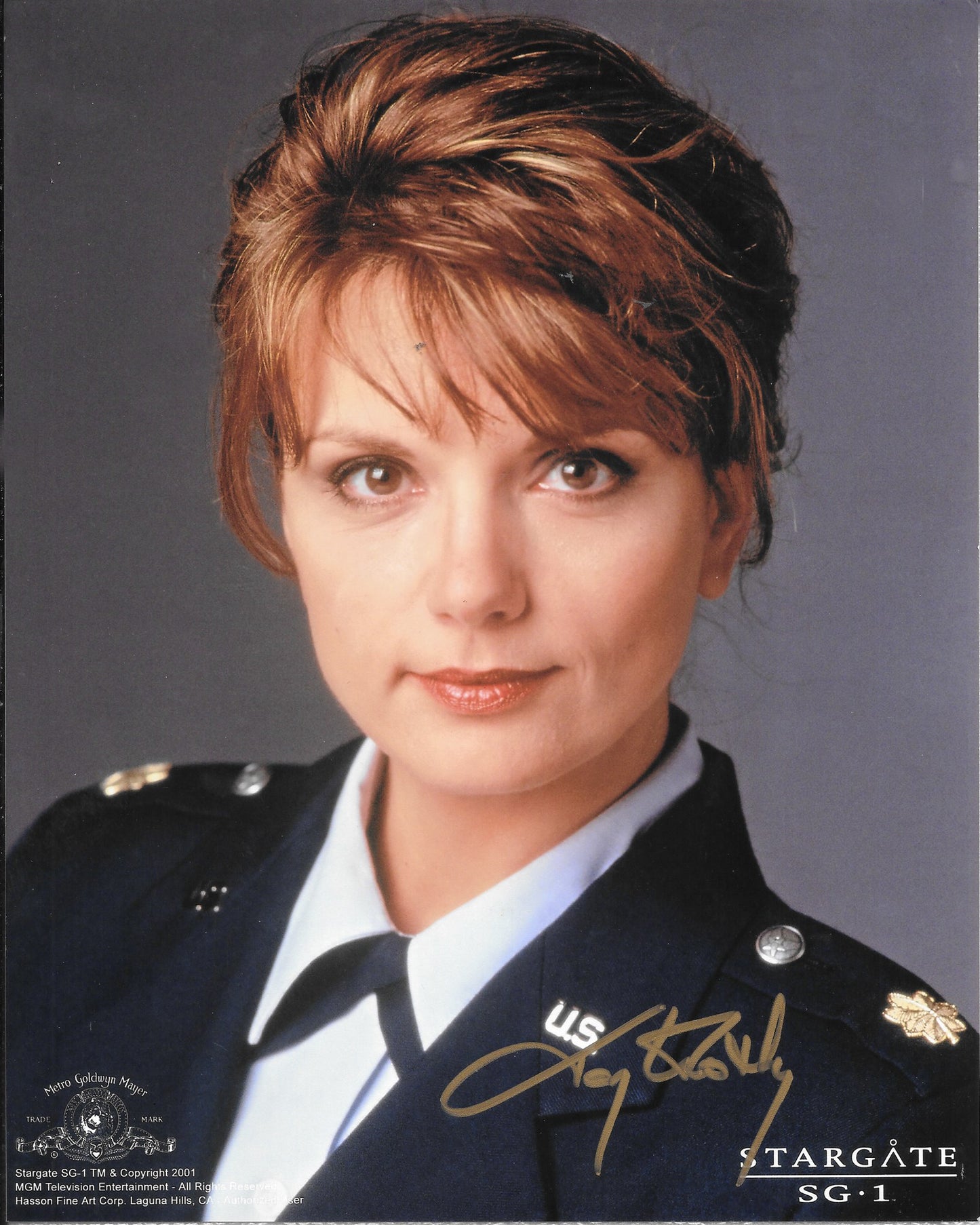 Teryl Rothery - Star Gate SG1 - 8in x 10in AUTOGRAPH Photo Gold-Sharpie #1