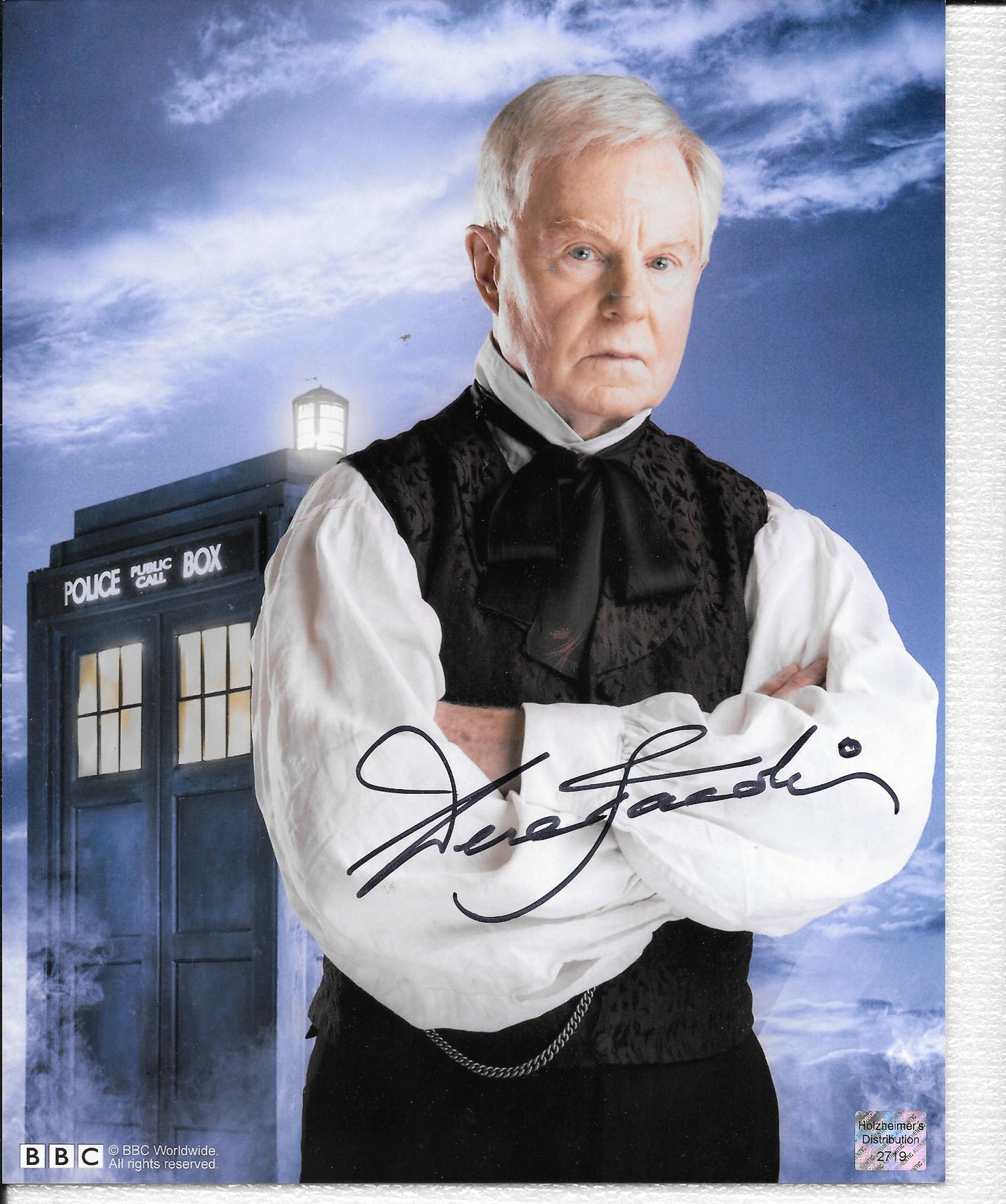 Sir Derek Jacobi 8in x 10in AUTOGRAPH Photo Doctor Who Black-Sharpie #2