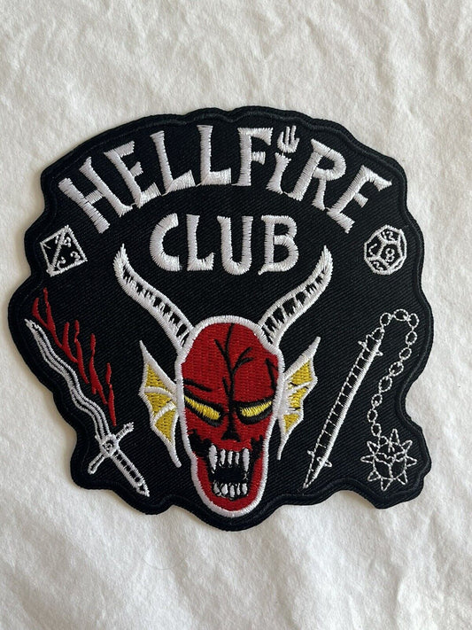 Hellfire Club in Black - Iron patch - 4.5inch x 4.75 inch New