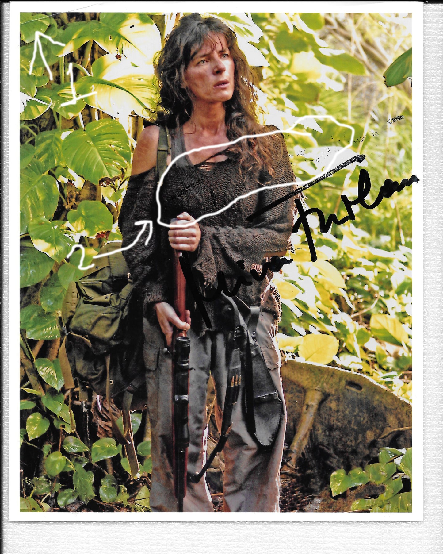 Mira Furlan 8in x 10in AUTOGRAPH Photo - black-sharpie NOT PERFECT - READ