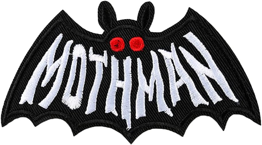 Mothman 2.5 inch x 4inch Cut-out Iron-on Patch NEW