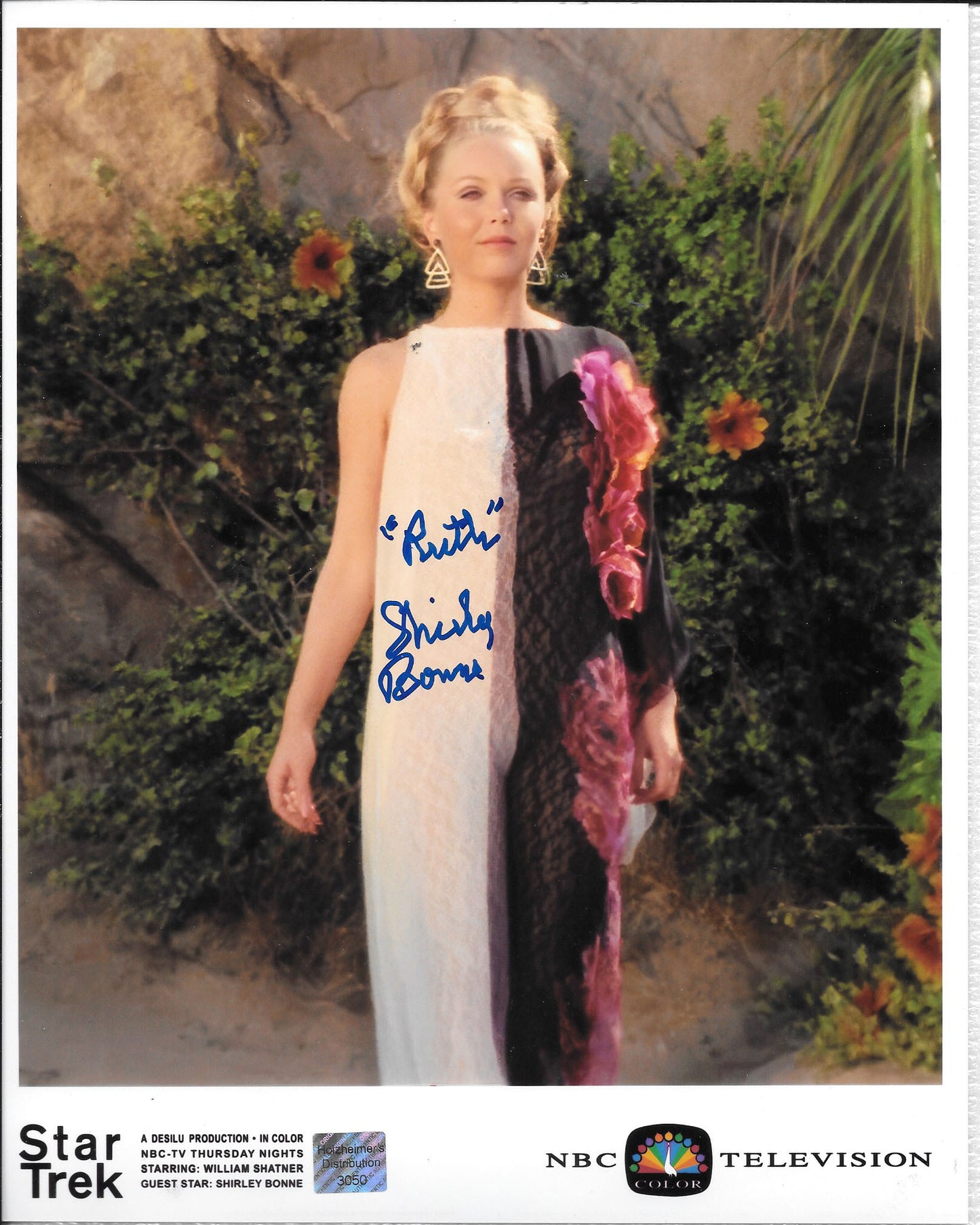 Shirley Bonne 8inchx10inch AUTOGRAPH photo with Character name "Ruth"