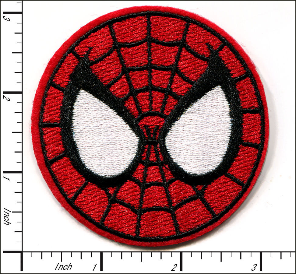 Spiderman Mask 3in x 3in Iron-on Patch NEW