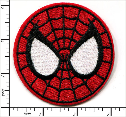 Spiderman Mask 3in x 3in Iron-on Patch NEW