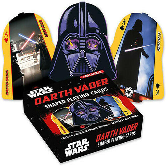 Star Wars Darth Vader Shaped Playing Cards 52 Card Deck + 2 Jokers - NIP - Still Sealed