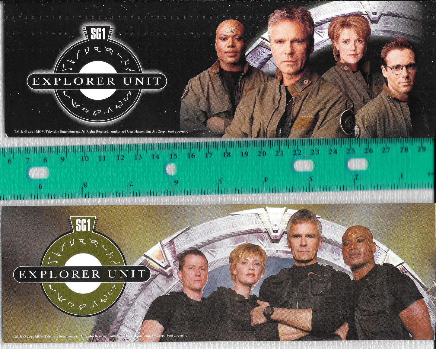 STARGATE SG1 EXPLORER UNIT FIELD PACK FasGate Stickers (2) Set