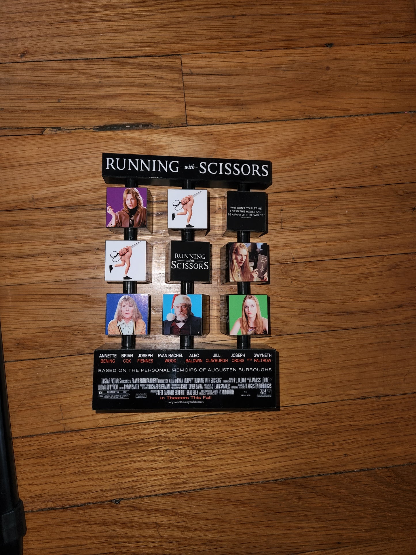 Running with Scissors Promotional item small 6inch by 4.5 inches Spinning