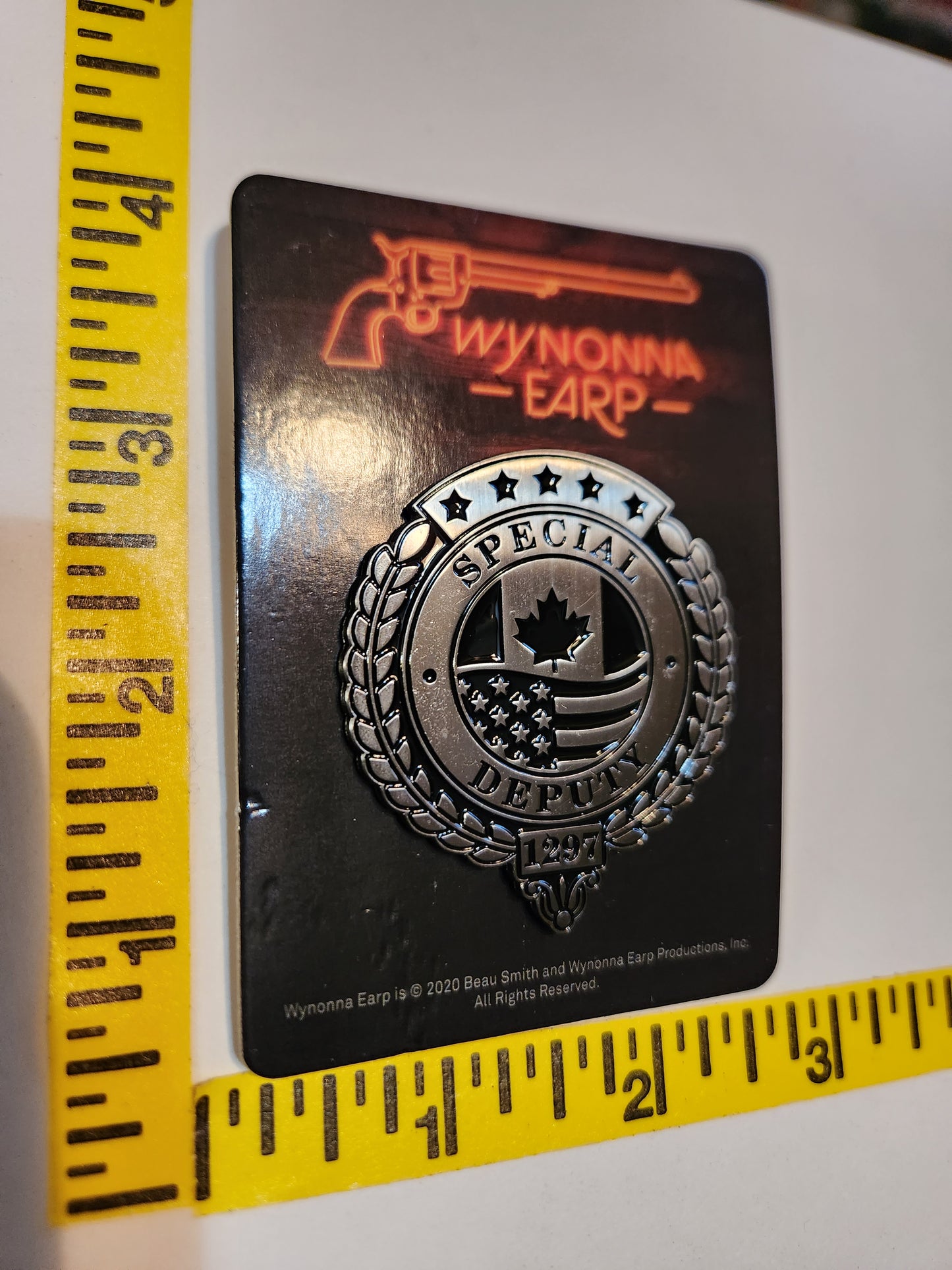 Wynonna Earp METAL Pin "Special Deputy 1297" - 2 inches round