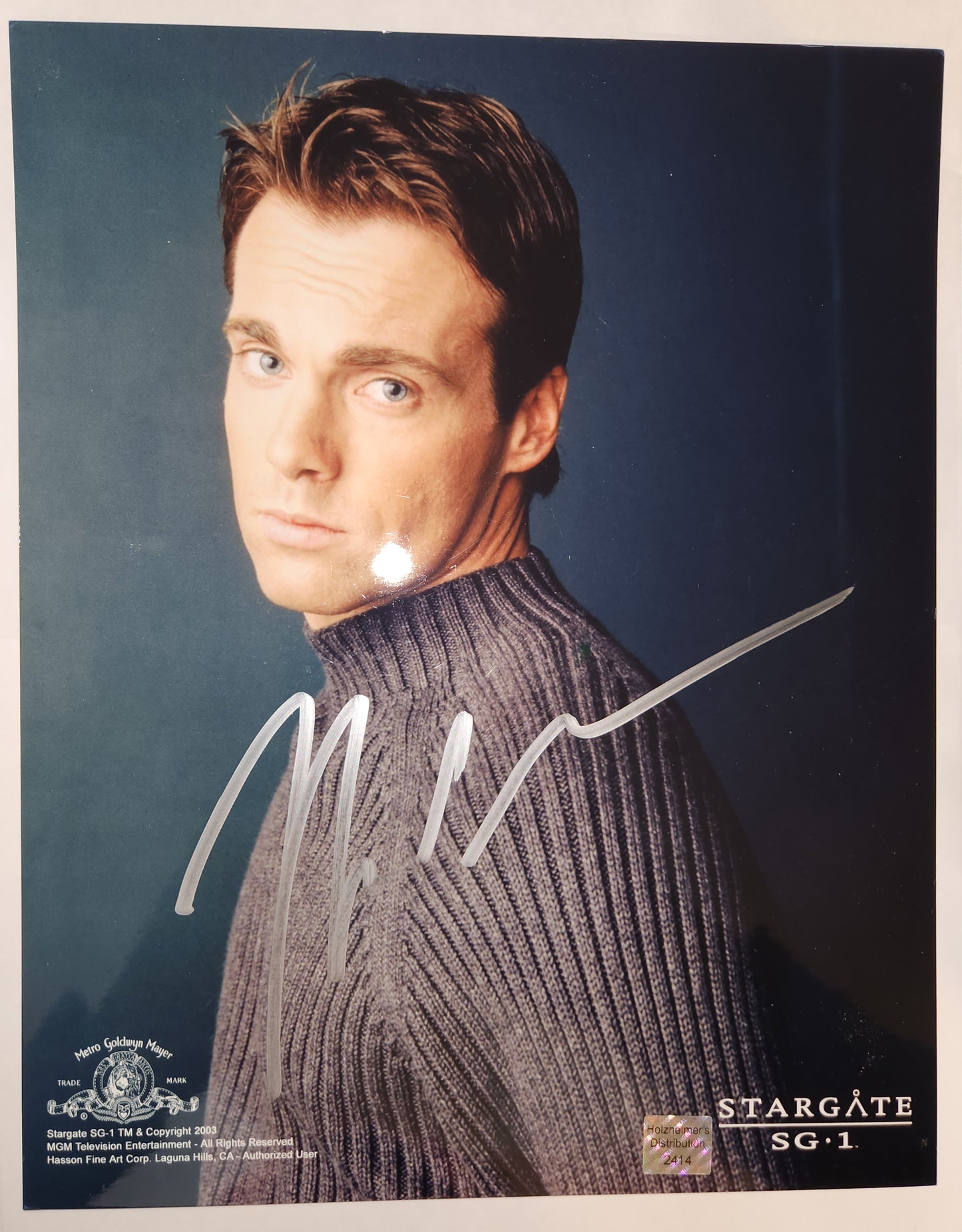 Michael Shanks as Dr. Daniel Jackson 8in x 10in AUTOGRAPH Photo Stargate SG1 Silver-Sharpie