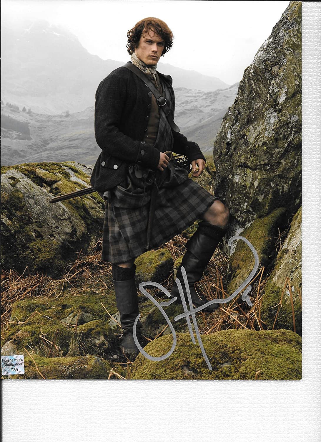 Sam Heughan (Jamie) 8 x 10 AUTOGRAPH Photo Outlander Silver-Sharpie #2