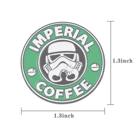 Coffee Pin - Imperial 1inch round