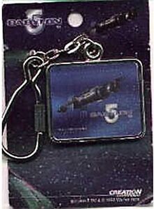 Babylon 5 TV Series Babylon 5 Station Photo Metal Keychain 1998 NEW UNUSED GB1