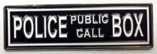 TARDIS Police Public Call Box Doctor Who TV Series Logo Enamel Pin