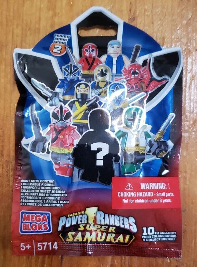 Mega Bloks Power Rangers Super Samurai Series 2 Blind Bag Construx NIP