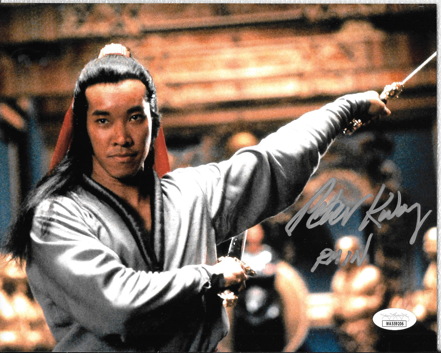 Peter Kwong 8in x 10in AUTOGRAPH Photo Big Trouble In Little China "Rain" Silver-sharpie #2