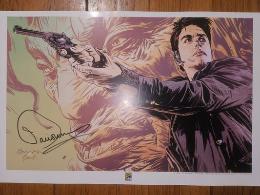 John Barrowman 17in x 11in AUTOGRAPH Photo black-sharpie SDCC Exclusive