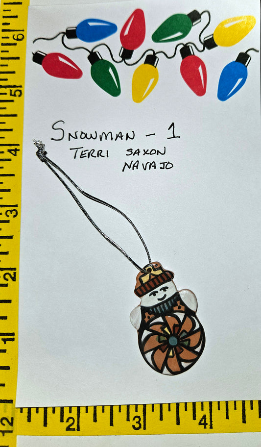 Christmas Snowman - Ornament    Snowman-1  Navajo