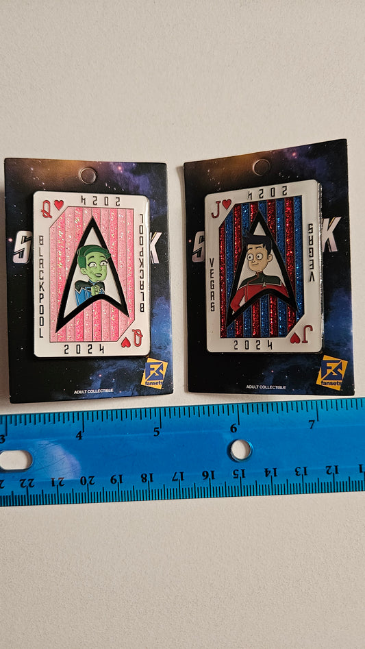 Star Trek 2024 Las Vegas & Blackpool Card Fansets - Jack and Queen RARE - NEW