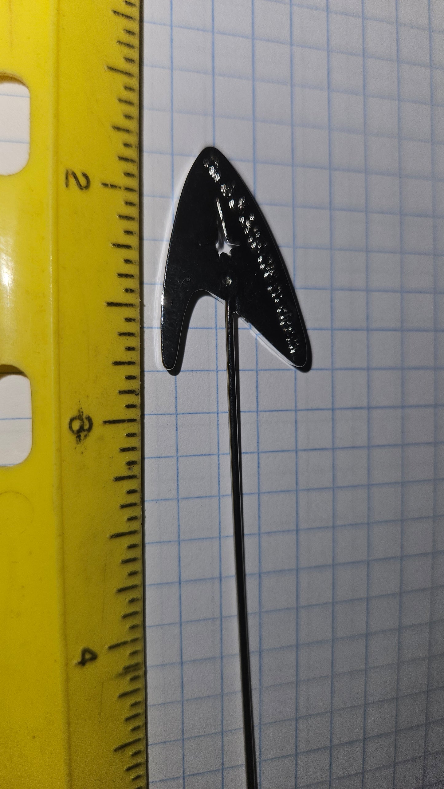 Star Trek - Delta Arrowhead  Licensed Pin Licensed NIP 4inch by0.1inch NEW RETIRED - NIP (Copy)