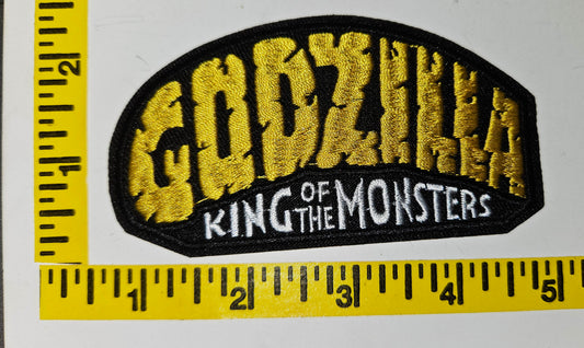 Godzilla King The Monsters -  4inch x 2inch Iron-on Patch NEW
