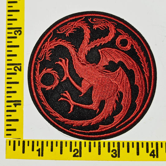 Dragon 3.5 inch round Iron-on Patch NEW