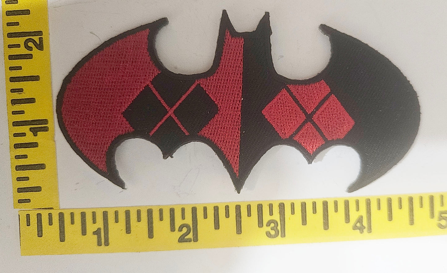 "Haley Quinn" Satire in Batman-cut out 2 inch x 4inch  Iron-on Patch NEW