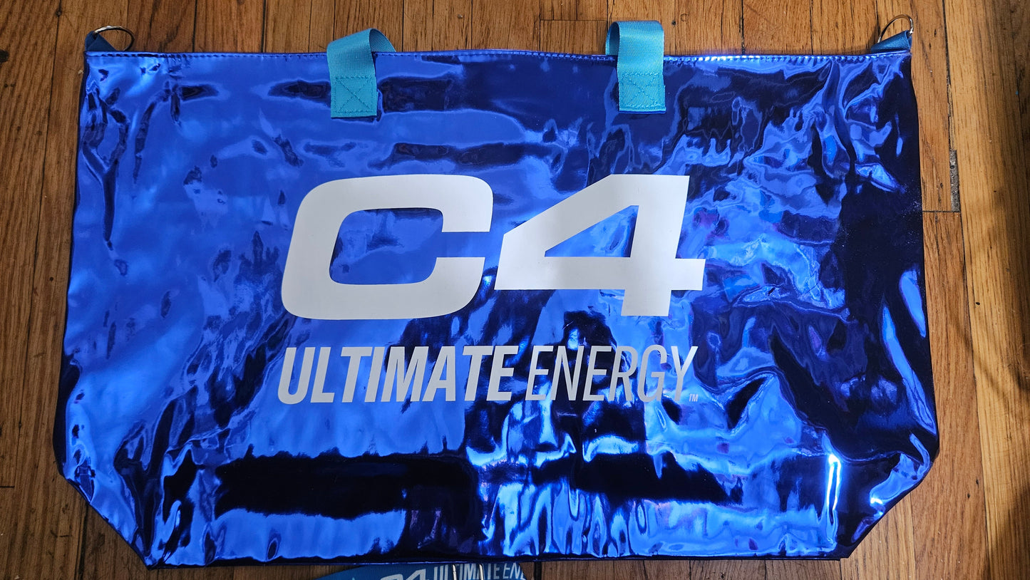 4C Ultimate Energy Tote Bag With GODZILLA Print NEW w Lanyard