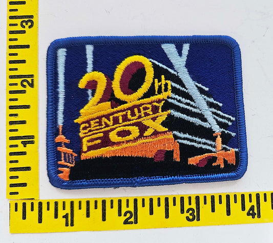 20th Century Fox Studio Logo  3 inch x 2.25inch Retangle Iron-on Patch NEW