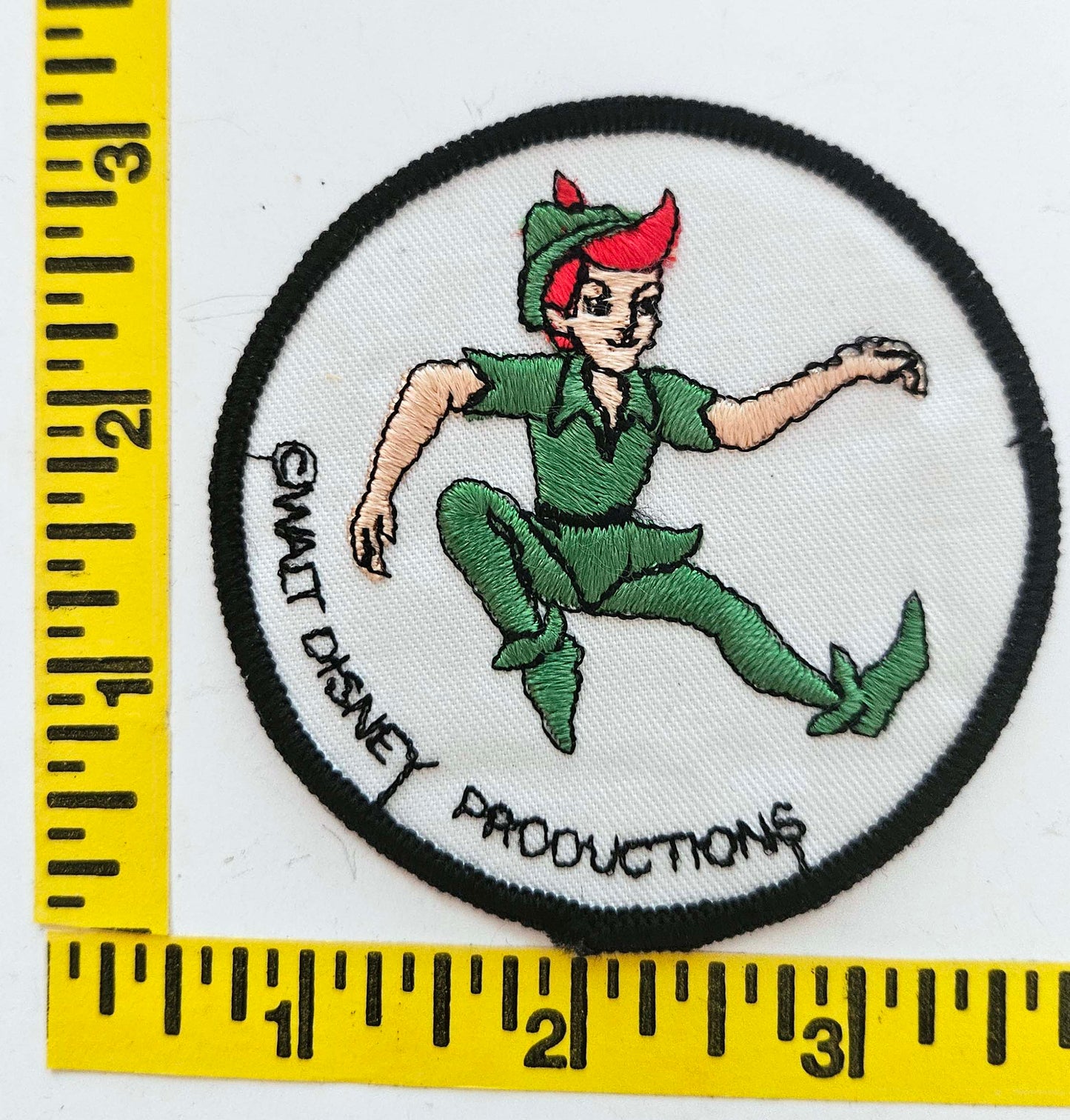 "Peter Pan" 3 inch Round Iron-on Patch NEW