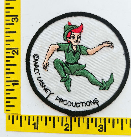 "Peter Pan" 3 inch Round Iron-on Patch NEW