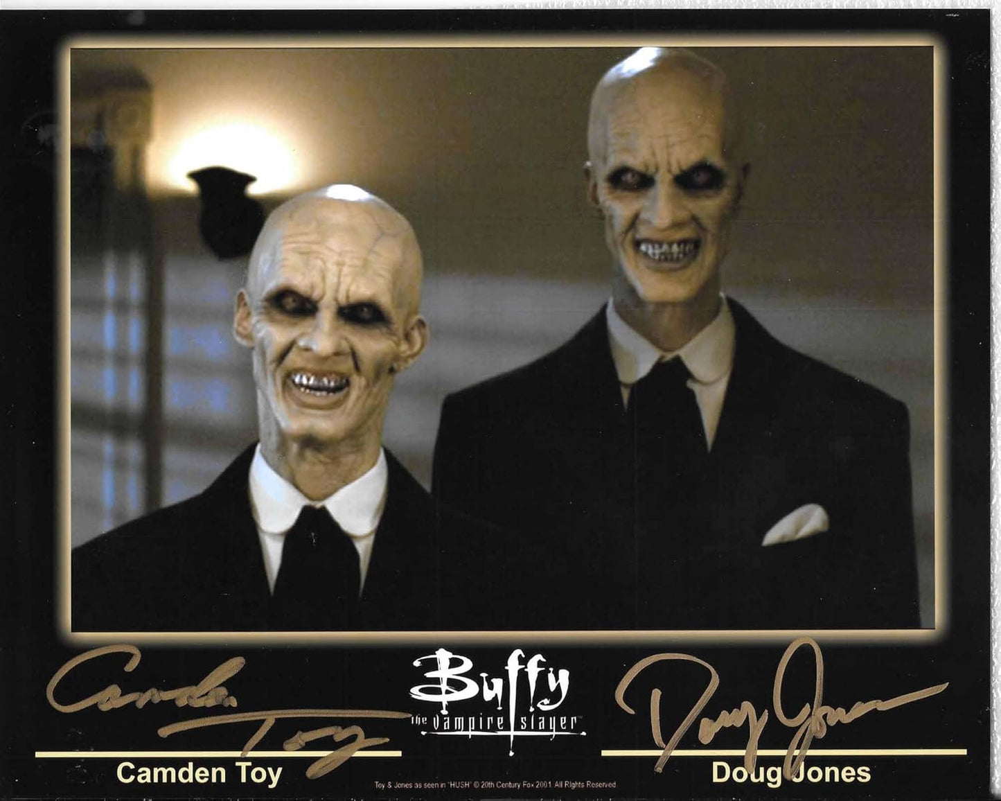 Camden Toy and Doug Jones 8in x 10in AUTOGRAPH Photogragh gold-sharpie - Buffy the Vampire Slayer