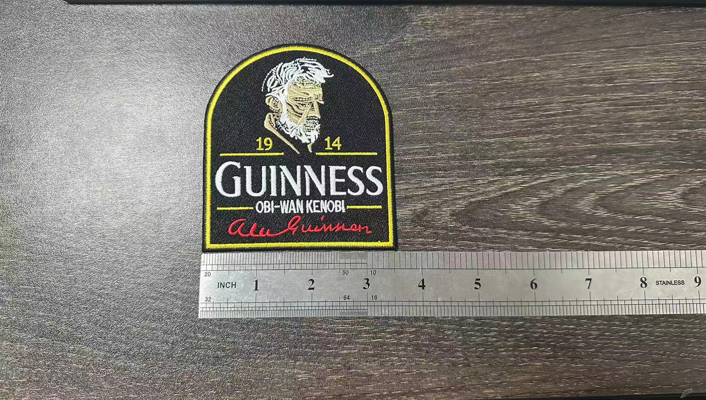 Star Wars Parody Patch Guinness Ob-Wan Kenobi 1914 - Patch NEW - Embroidery