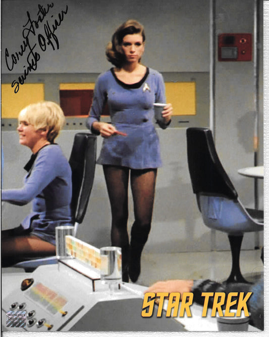 Carey Foster - Star Trek - The Original 8in x 10in AUTOGRAPH Photo Black-sharpie