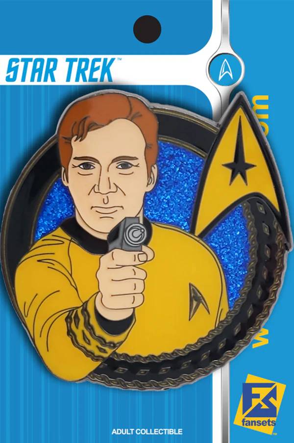 Star Trek Capt. Kirk with Phaser Licensed FanSets Pin