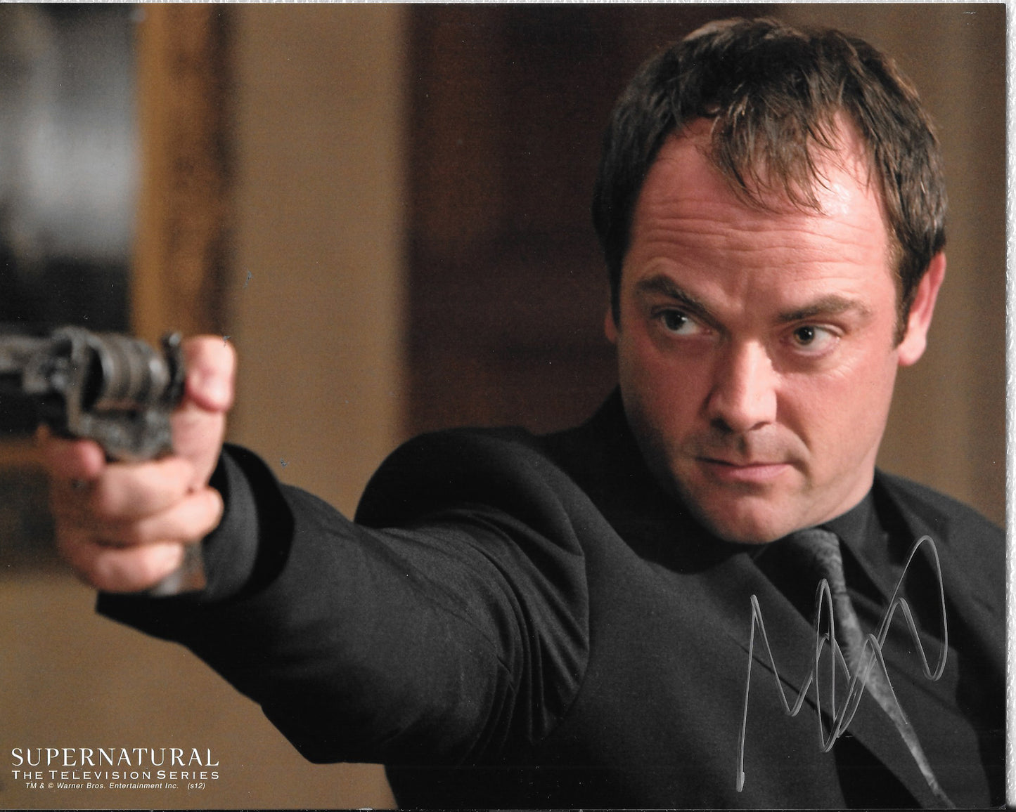 Mark Sheppard 8in x 10in AUTOGRAPH Print in Supernatural Silver-sharpie #2