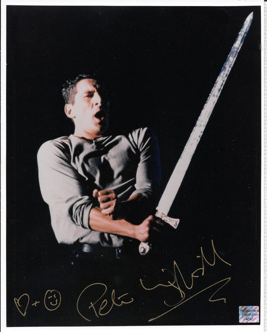 Peter Wingfield (Methos) 8inchx10inch AUTOGRAPH photo Highlander Gold-paint