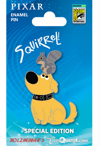 SDCC 2024 Exclusive: PIXAR "UP" DUG & SQUIRREL PIN FROM CINEQUEST.COM & HOLZHEIMER'S DISTRIBUTION
