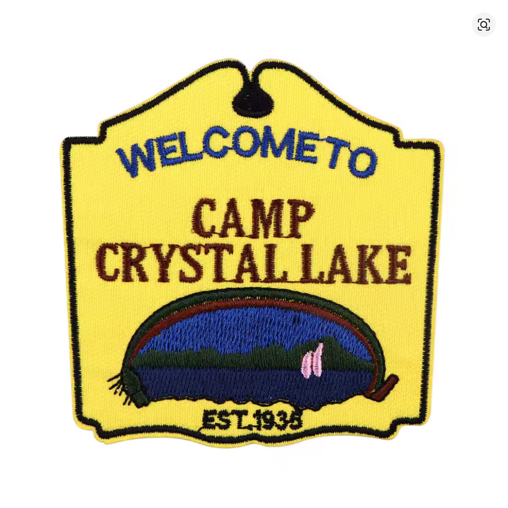 Welcome to Camp Crystal Lake   3 inch round Iron-on Patch NEW